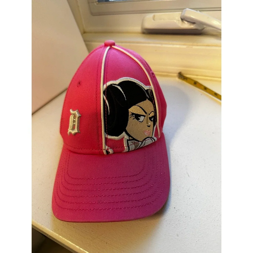 New Era 9FORTY Star Wars Princess Leia Detroit Tigers Pink Youth Hat Adjustable